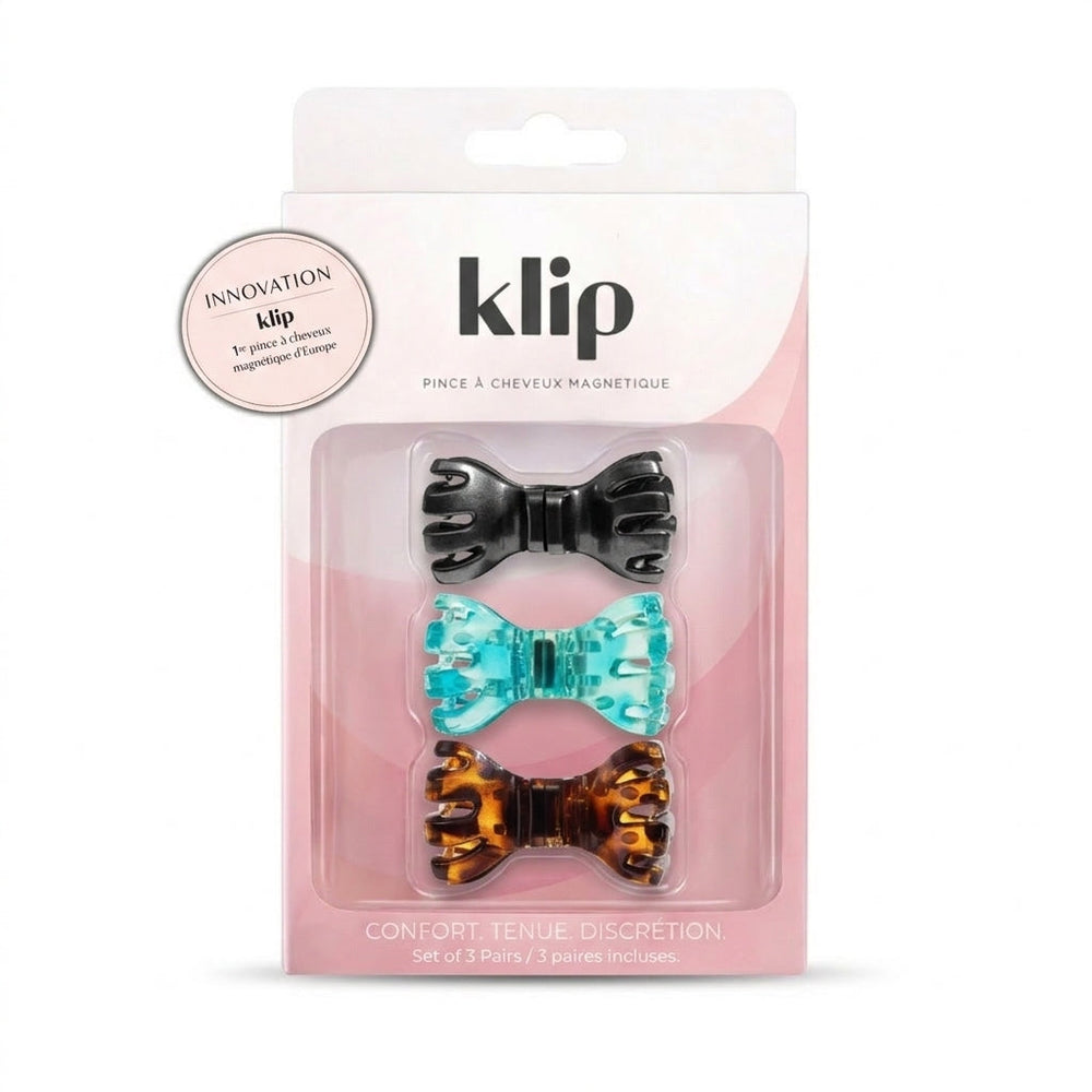 Klip Papillon Bleu - Barette aimantée - Lot de 3 — visuel 1